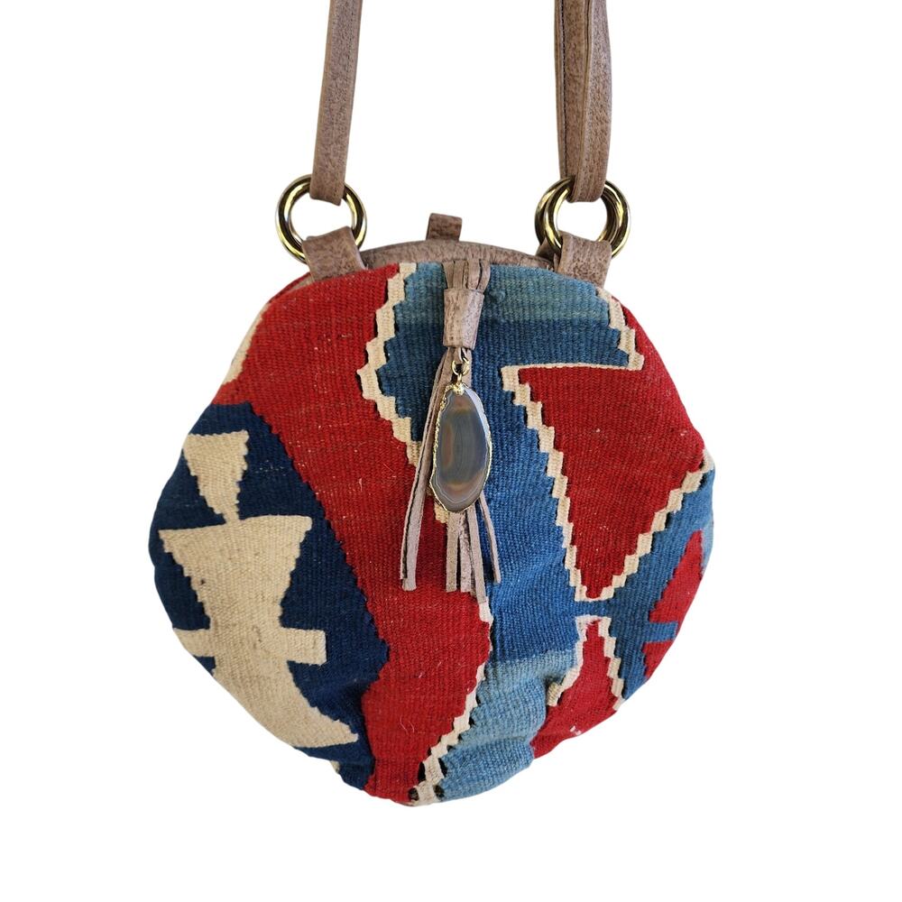 Marco Avene Vintage Tapestry Bag Southwestern Convertible Pouch Shoulder Handbag